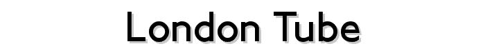 London Tube font